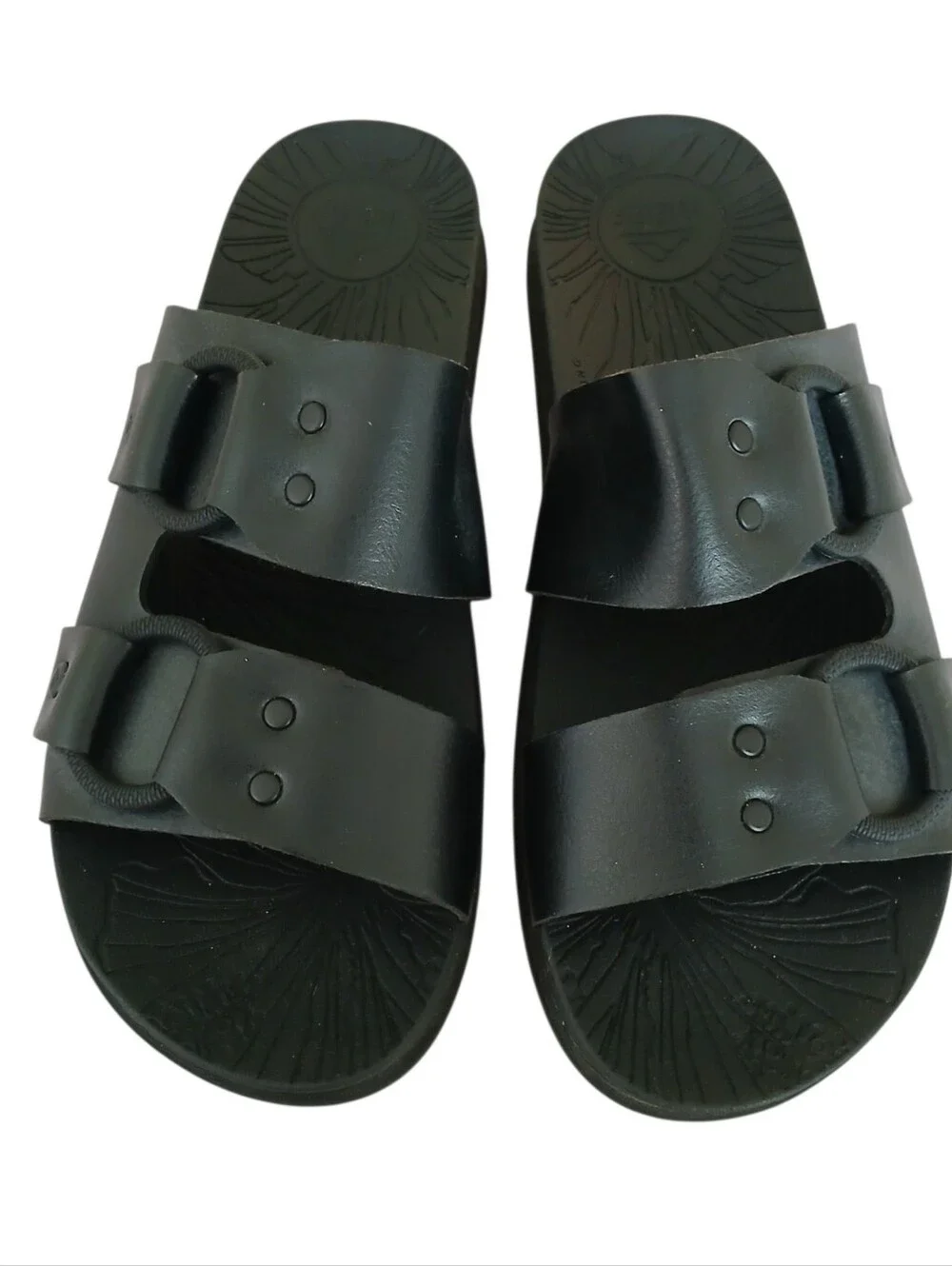 REEF Cushion Vera Cruz Chunky Sandals Women's 7 Black Buckles Neutral Beach